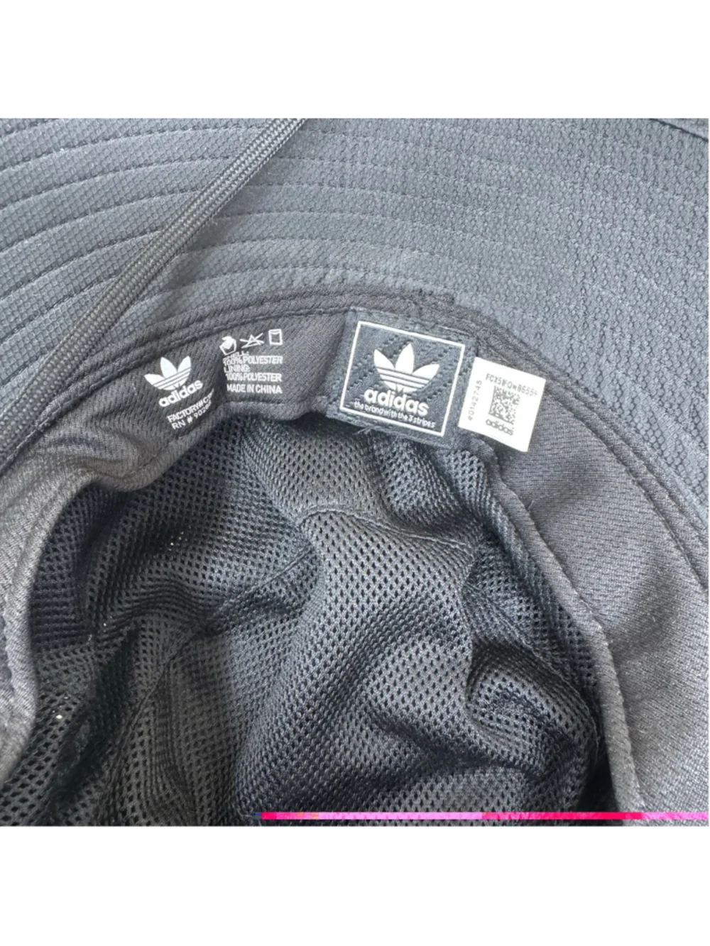 NEW Adidas Hat Cap Mens L Black Trefoil Climacool Boonie Bucket Wide Brim Hiking